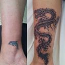 Coverup Drache Robbys Tattoo
