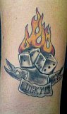 Tattoo Galerie - Motive - Würfel/flammen - 