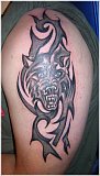 Tattoo Galerie - Motive - Wolf Im Tribal - 