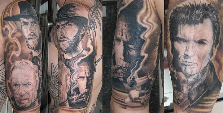 Tattoo Galerie - Motive - Clind Eastwood - Lebenslänglich