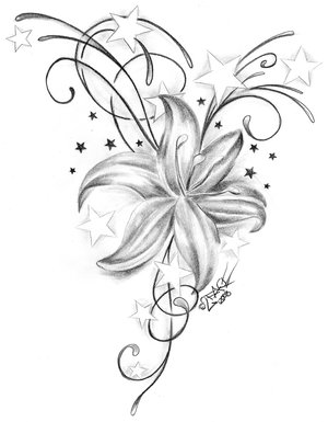 Flower_Stars_Tribal_Design_by_2Face_Tattoo.jpg