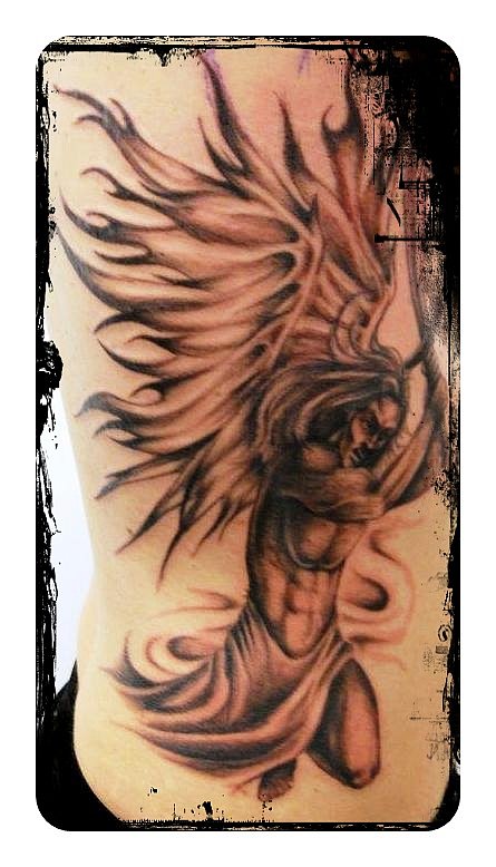 Motive tattoos engel devil angel